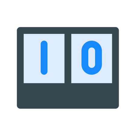 Illustration vector graphic icon of Score Board. Flat Style Icon. Sport Themed Icon. Vector illustration isolated on white background. Perfect for website or application design.のイラスト素材