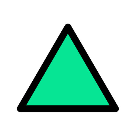 Illustration vector graphic icon of Triangle. Filled Line Style Icon. Shape Themed Icon. Vector illustration isolated on white background. Perfect for website or application designのイラスト素材