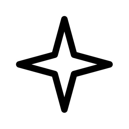 Illustration vector graphic icon of Star. Outline Style Icon. Shape Themed Icon. Vector illustration isolated on white background. Perfect for website or application design.のイラスト素材
