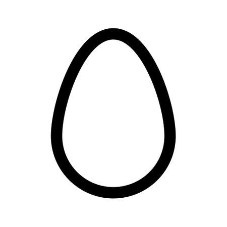Illustration vector graphic icon of Oval. Outline Style Icon. Shape Themed Icon. Vector illustration isolated on white background. Perfect for website or application design.のイラスト素材