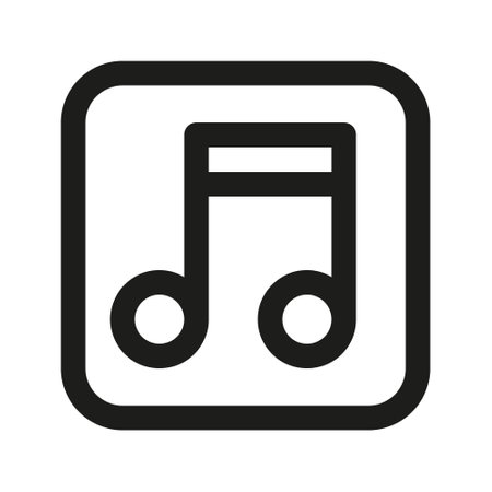Illustration vector graphic icon of Music. Outline Style Icon. Multimedia Themed Icon. Vector illustration isolated on white background. Perfect for website or application design.のイラスト素材