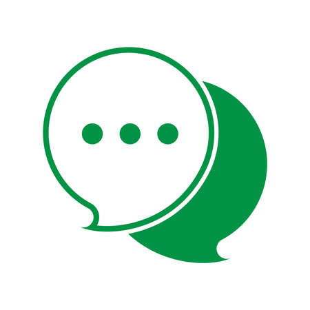 Speech bubble icon. Communication symbol. Vector illustration