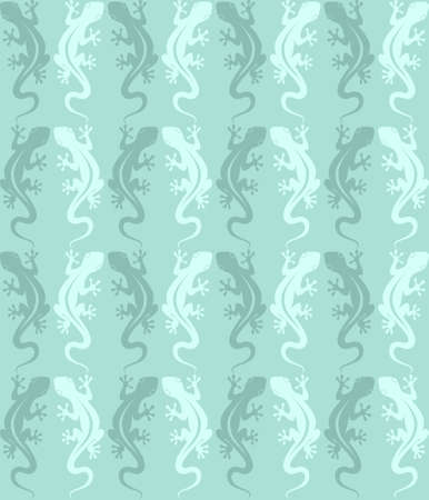 Seamless pattern of a lizards. Decorative background with lizards. Wallpaper with geckos. Vector illustrationのイラスト素材