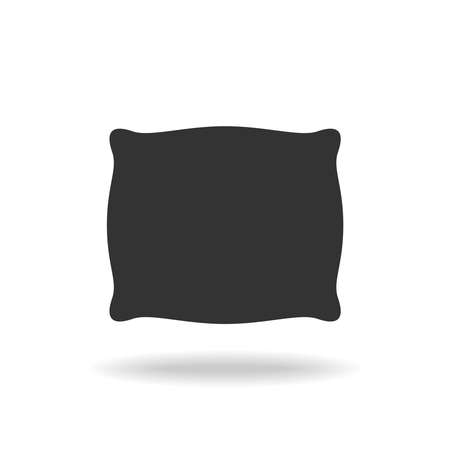 Pillow graphic icon. Cushion sign isolated on white background. Vector illustrationのイラスト素材