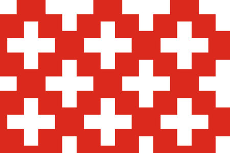 Seamless pattern is "Switzerland". Graphic background in the colors of the flag of Switzerland. Vector illustrationのイラスト素材