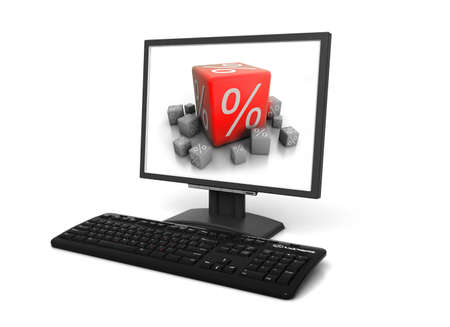 Monitorの写真素材