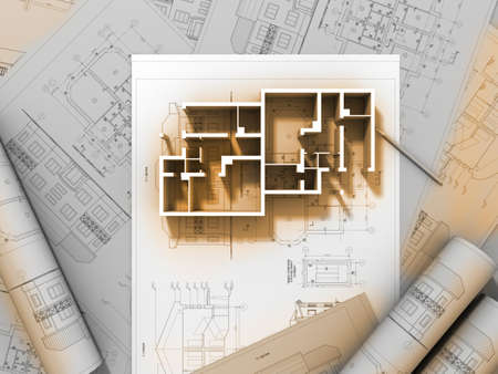 3D plan drawing
