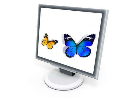 LCD monitorの写真素材