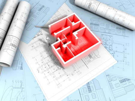 3D plan drawing
