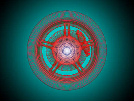 Wheel modelの写真素材