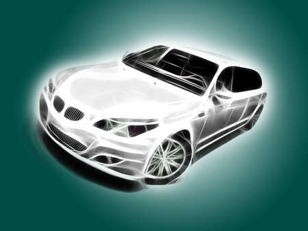 Pinted carの写真素材