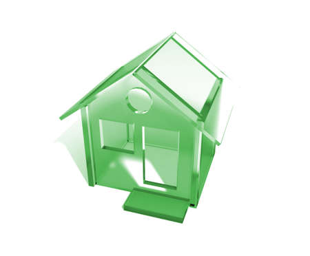 Three-dimensional buildingの写真素材