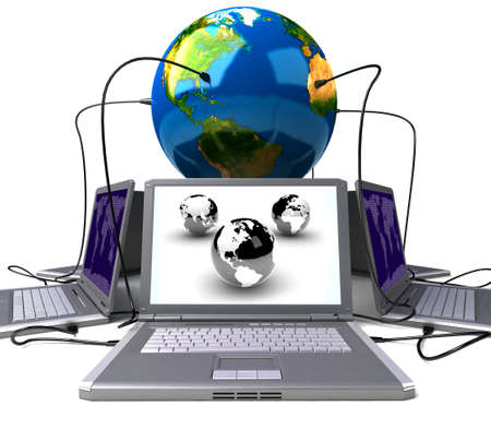 Global network the Internetの写真素材
