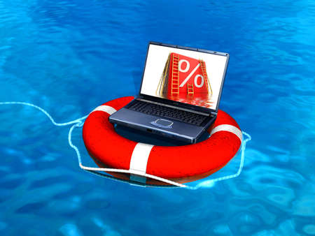 Laptop helpの写真素材