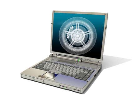 Laptopの写真素材
