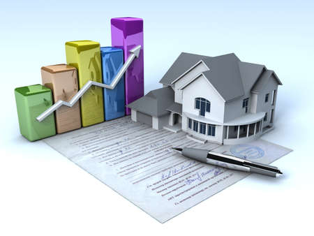 Documents on the houseの写真素材