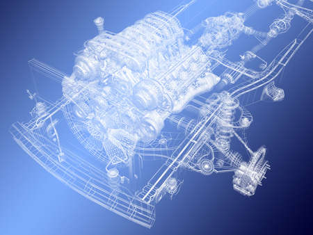 The engine projectの写真素材