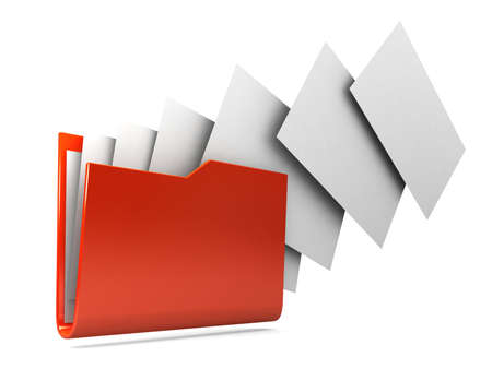 Uploading documents from folder.の写真素材