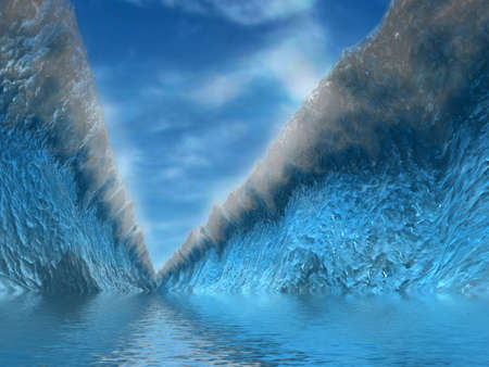 Hige wave の写真素材
