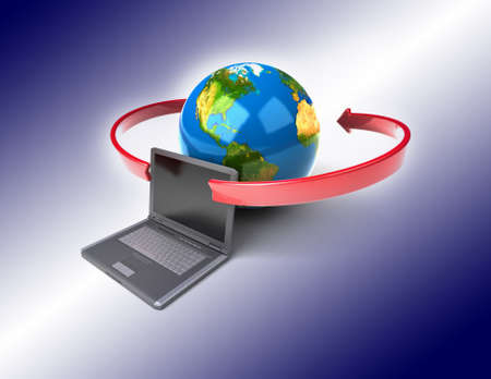 Global network the Internetの写真素材