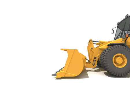 Isolated bulldozer
