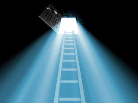 Exit from the darkの写真素材