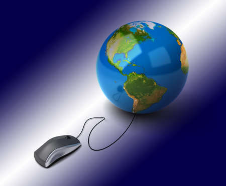 Global network the Internet の写真素材