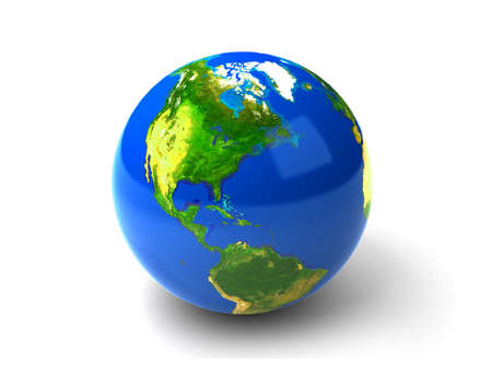 3d realistic Globe の写真素材