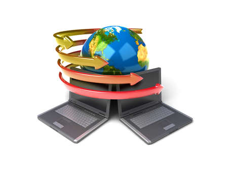 Global network the Internetの写真素材