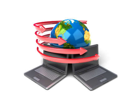 Global network the Internetの写真素材