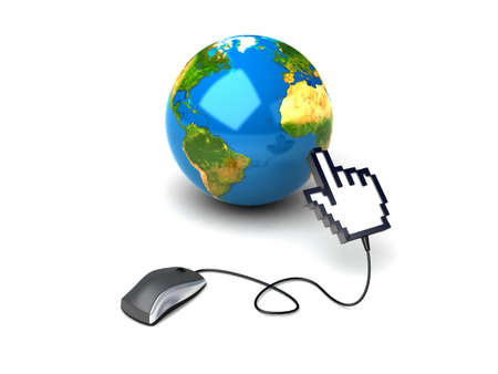 Global network the Internet の写真素材