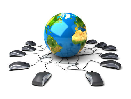 Global network the Internet の写真素材