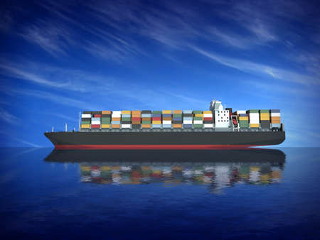 Large container ship の写真素材