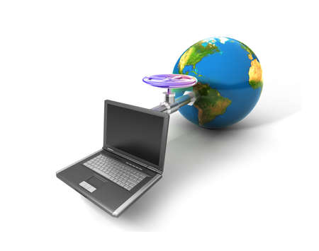 Global network the Internetの写真素材