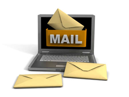 e mailの写真素材