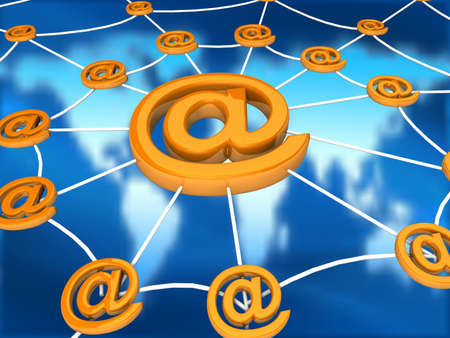 Global network the Internet の写真素材