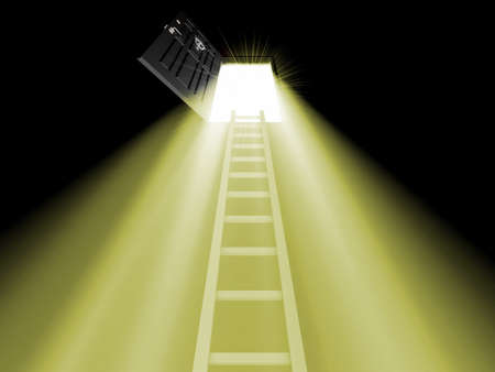 Exit from the darkの写真素材