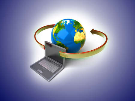 Global network the Internet
の写真素材