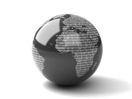 Binary Globe の写真素材