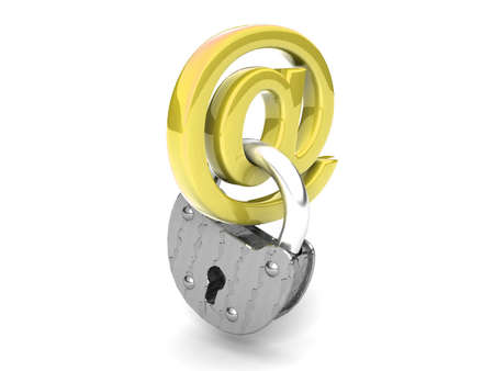 Locked mailの写真素材