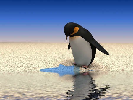Fun penguinの写真素材