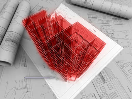 3D plan drawing
の写真素材