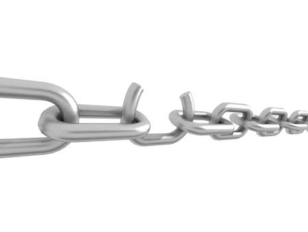 Broken chain の写真素材