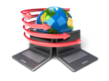 Global network the Internetの写真素材