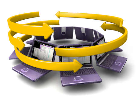 Global network the Internetの写真素材