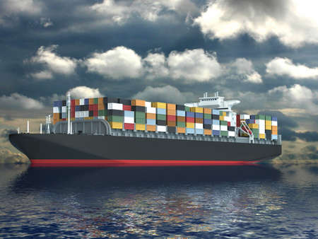 Large container ship の写真素材