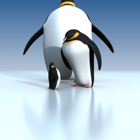 Fun penguins の写真素材