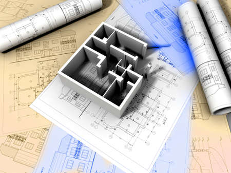3D plan drawing
の写真素材