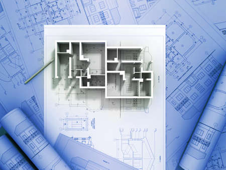 3D plan drawing
の写真素材