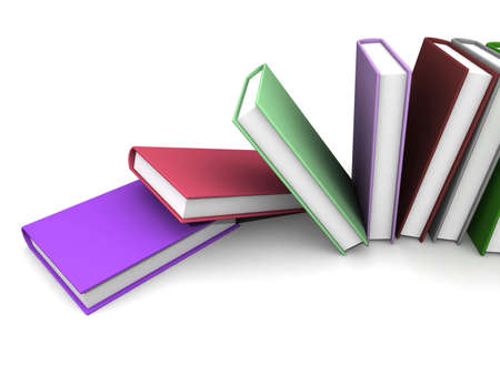 Colored books isolated on white
の写真素材